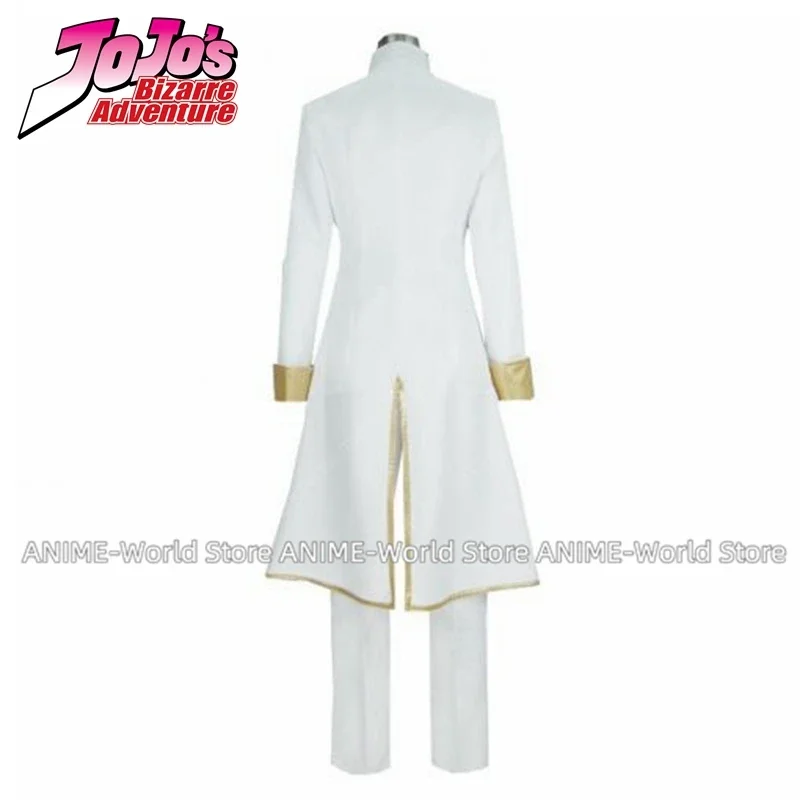 Unbreakble Diamond Rohan Kishibe Heaven's Door White Cosplay Costume Custom Made