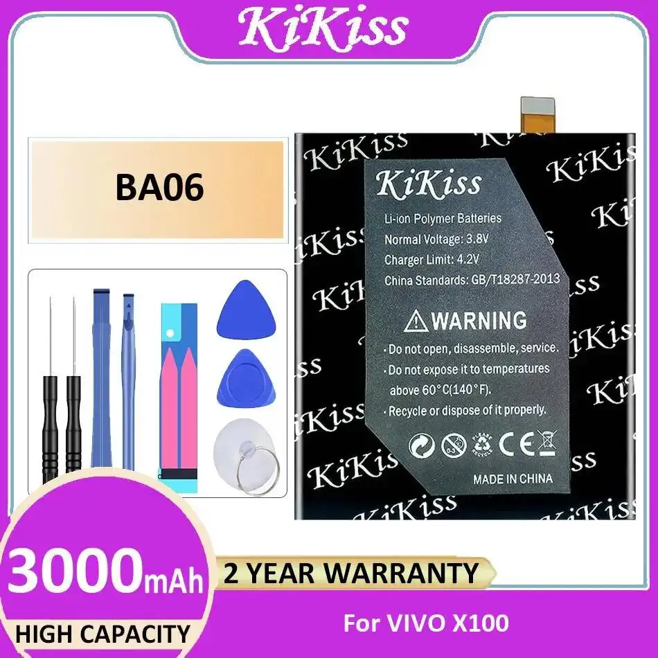 

Mobile Phone Battery High Performance BA06 3000Mah Reliable Replacement For Vivo X100