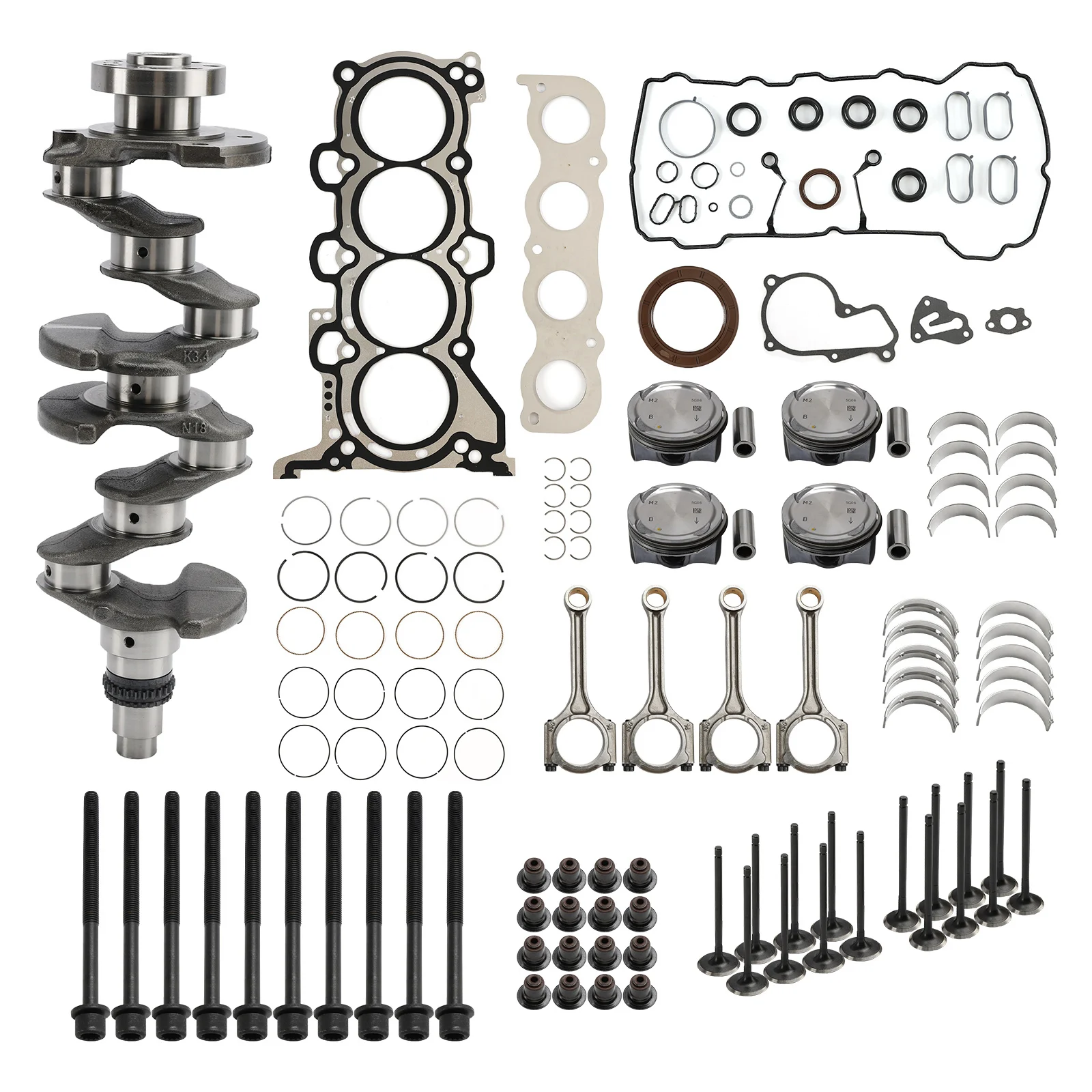 G4NA 2.0L Engine Rebuild Kit Crankshaft Con Rods    ket Kit for     for Kia