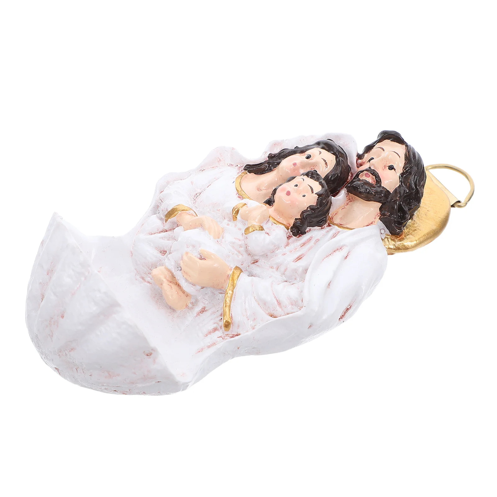 

Biblical Pendant Decor Jesus Nativity Baptism Statue Catholic Sculpture Figurine