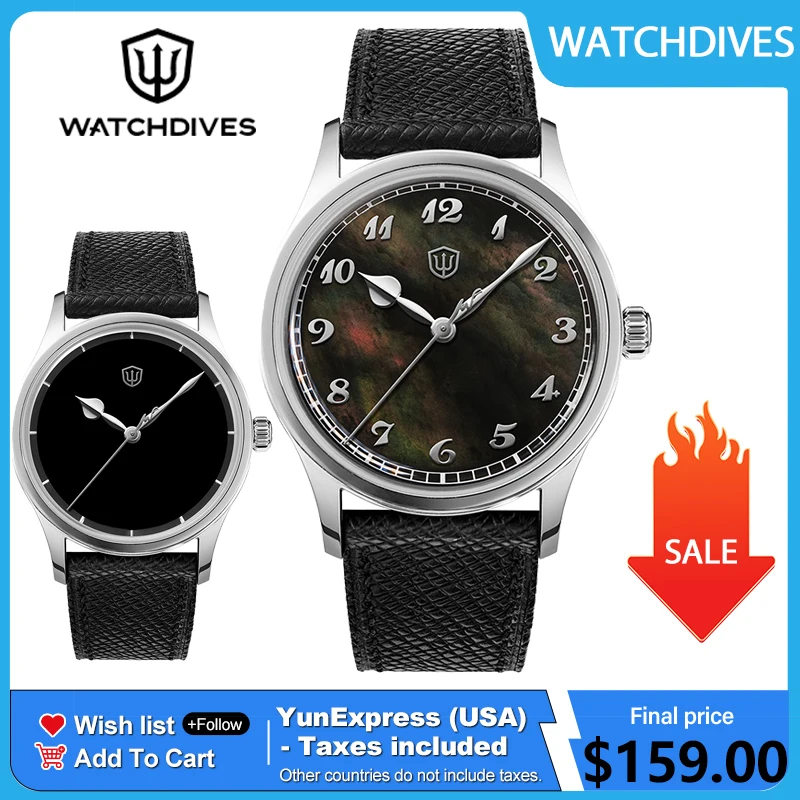 Watchdives WD2008 Uhr VH31 Quarzwerk Wasserdicht 100m Saphirglas Edelstahl Original Design Luxusuhren