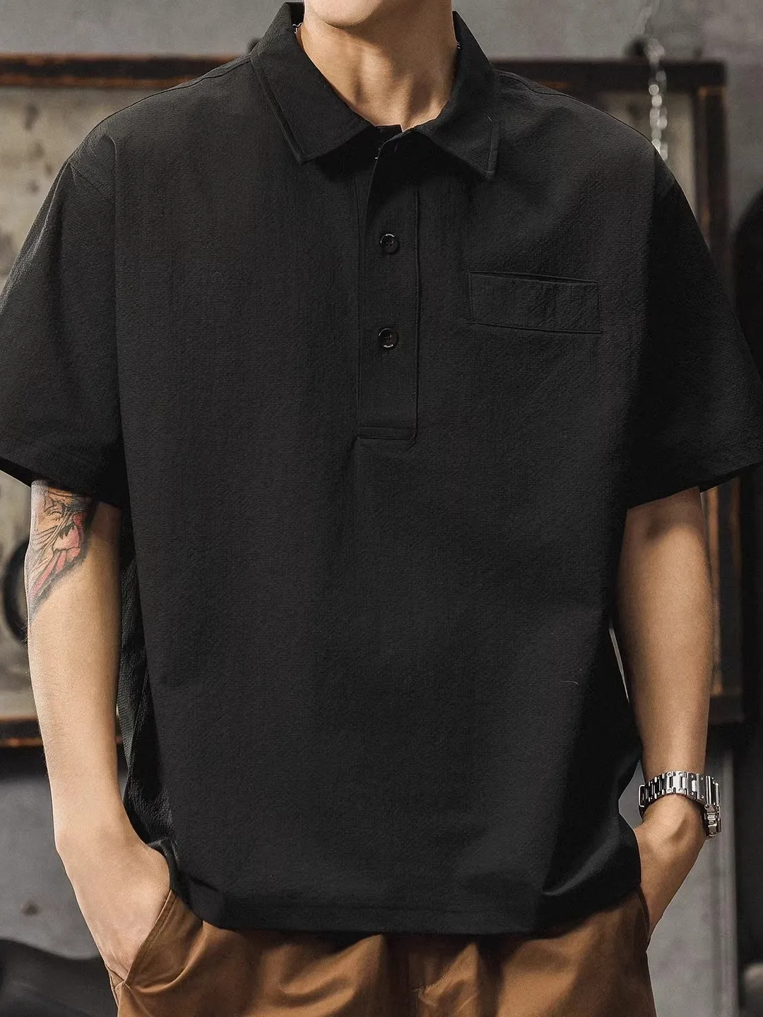 

Мужская летняя футболка American Style большого размера, тонкая, с коротким рукавом, быстросохнущая, не мнется, с охлаждающим эффектом