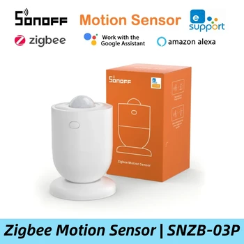 SONOFF SNZB-03P Sensor de movimiento Zigbee seguridad del hogar enlace de escena inteligente Local a través de la aplicación EWeLink Alexa Google Zigbee Hub requerido