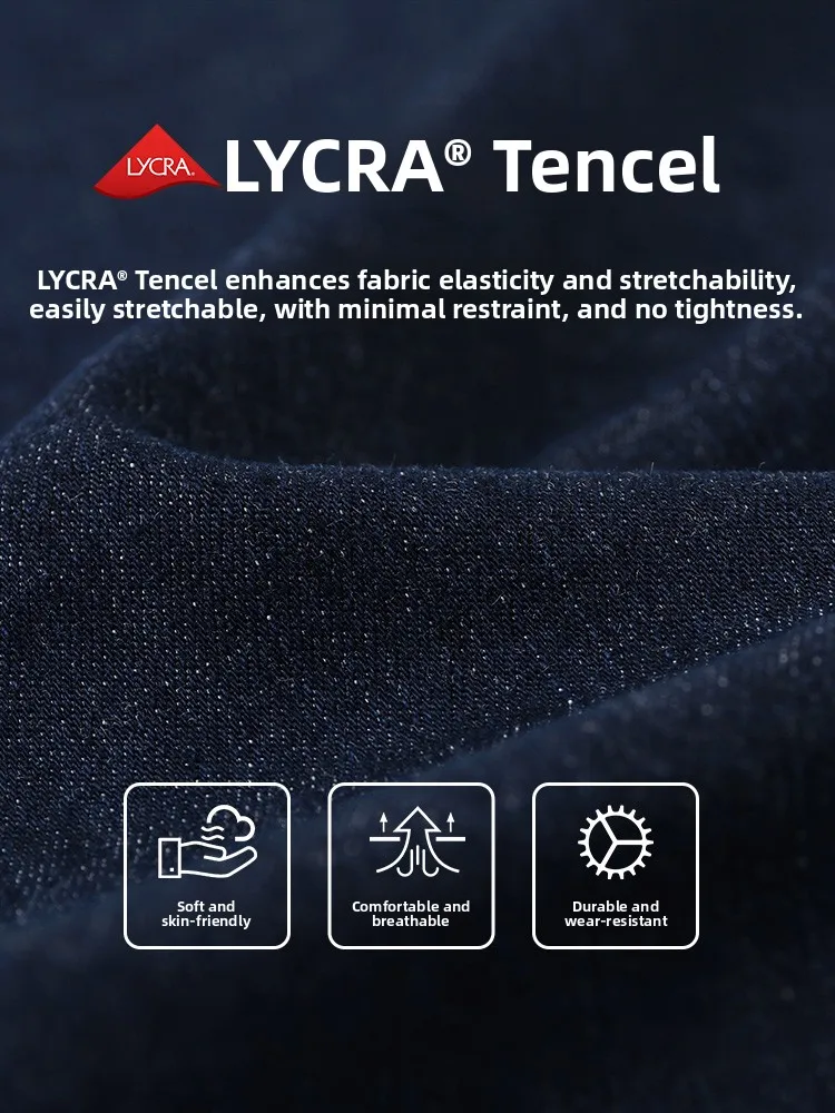 

Septwolves Men's Elastic Straight Leg Jeans mid Waist Waed Cotton Blend Fabric Faion Urban Sle Youth Casual Long Trousers