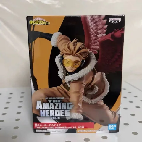 I lager My Hero Academia Hawks Bandai Banpresto The Amazing Heroes Vol.19 Actionfigur Originalmodell Docka Helt ny i låda 10 best sales Min hjälte akademia actionfigur - №10