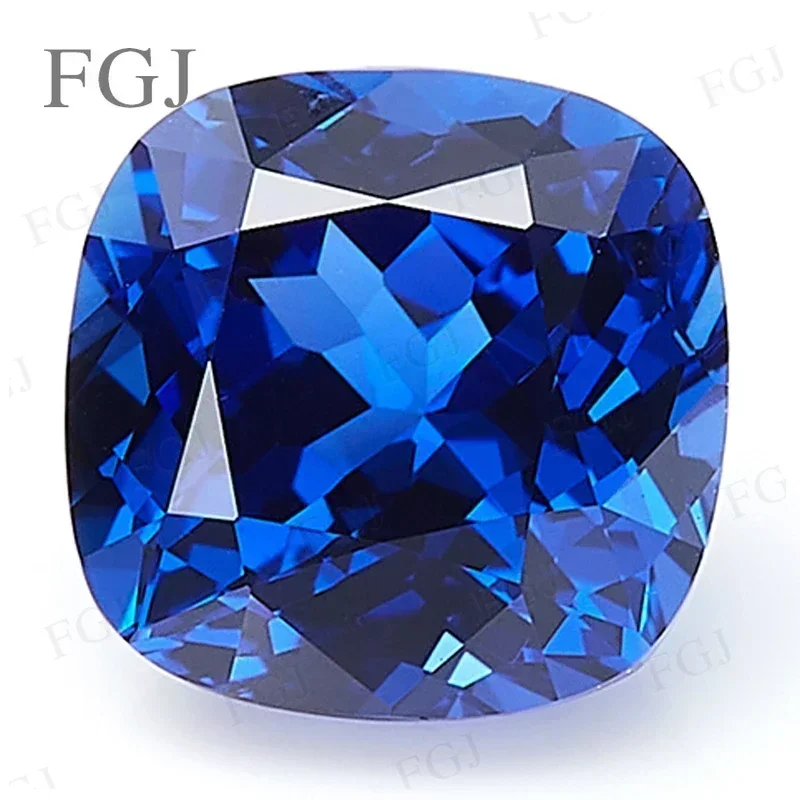 

Top Wholesale Price Lab Grown Sapphire Cushion Cut Rare Natural Blue Loose Gemstone Beads AGL Selectable For Pendant Making