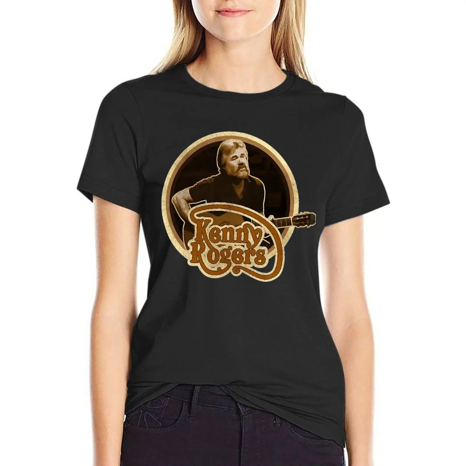 

Kenny music Rogers Vintage Country Music T-Shirt anime funny heavyweights plus size tops Top Women