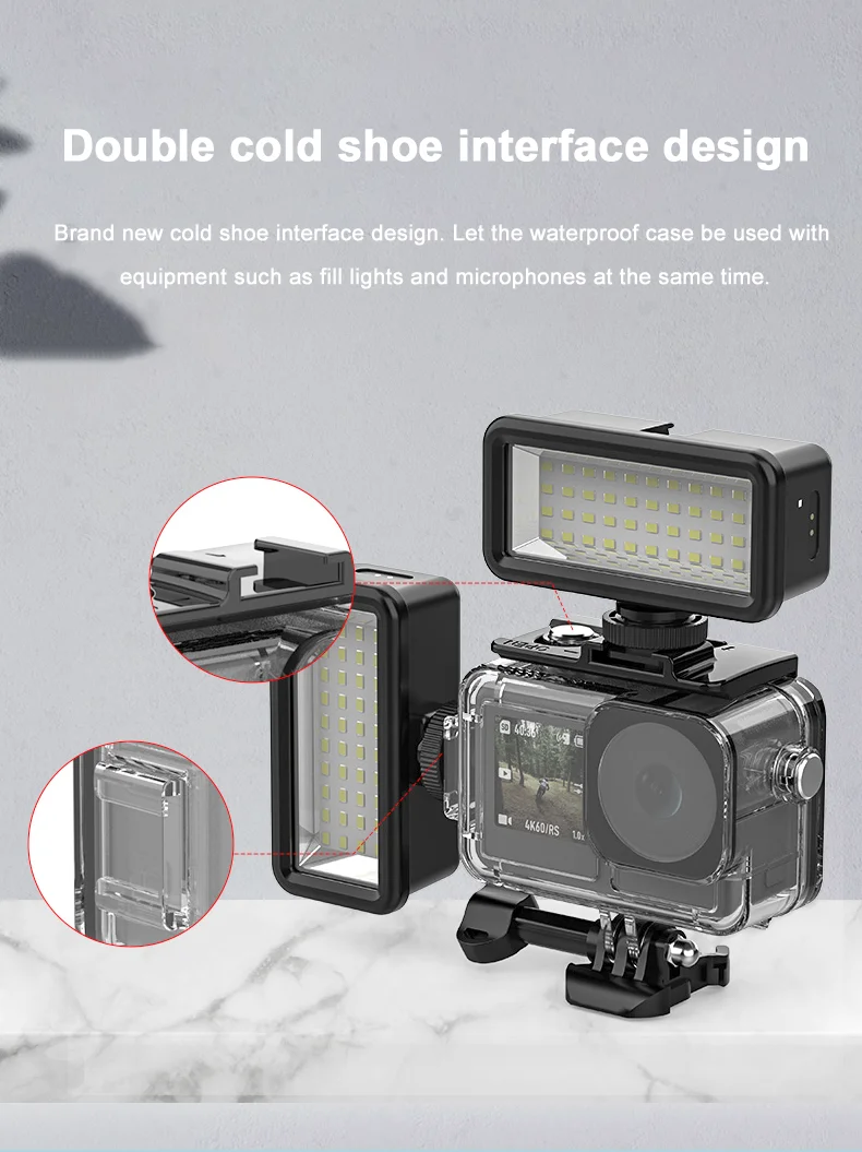 ACTION 5/4/3 Waterproof Case Diving Underwater Protective Housing Shell for DJI Osmo Action 5 PRO 4 3 Action Camera Accessories