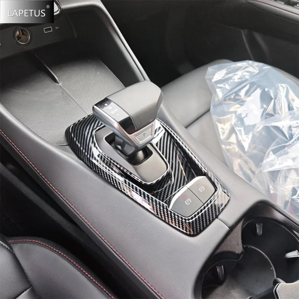 

Carbon Fiber Look Car Center Control Transmission Gear Shift Panel Decor Cover Trim For MG 5 2025 2026 Car Interior Accessories