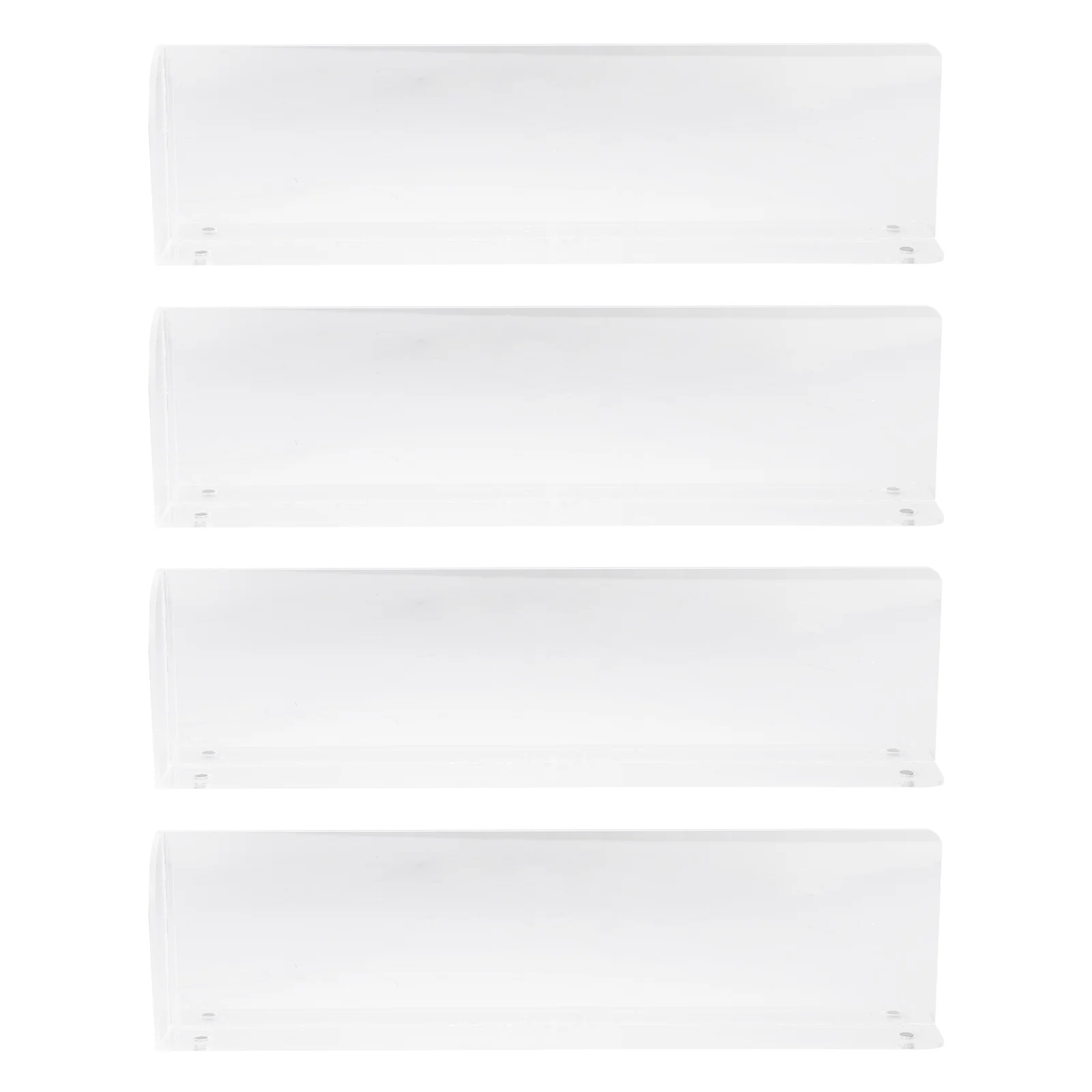 

4Pcs Acrylic Commodity Shelf Dividers Classification Boards for Supermarket Store Organization Racks Snacks Goods