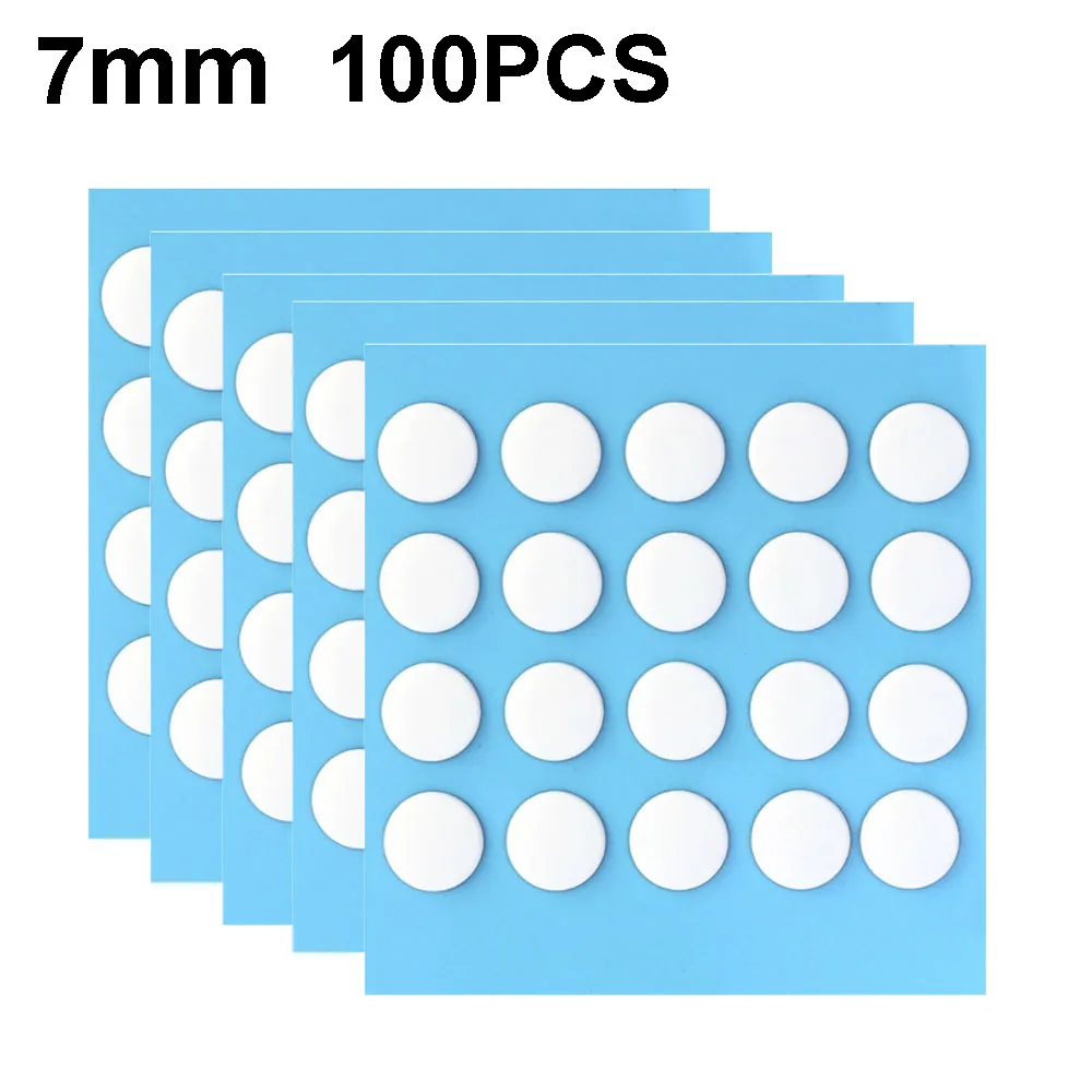 100PCS White 7mm