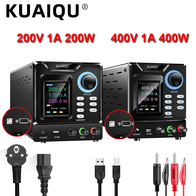 400V 200V Adjustable DC Power Supply RS-232 USB Software Port Lab Stabilizer Source 4 Set Storage Memory 30V 10A 12V Regulator