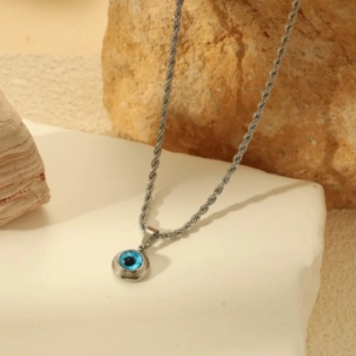 Lucky Double Evil Eye ketting voor vrouwen ketting Turkse oog hanger ketting voor mannen partij sieraden cadeau