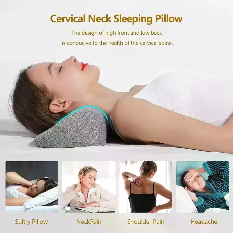 Cervical Pillow Memory Foam Contour Pillow Bed Pillows For Side Sleeper Ergonomic Orthopedic Sleeping Pillow Neck Pillow