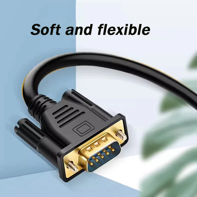 موزع كابل تسلسلي DB9 ، متصل مباشرة COM ، كابل بيانات من الذكور إلى الإناث ، تسجيل النقدية ، شاشة po ، 9Pin ، 1 إلى 2 ، Rs232