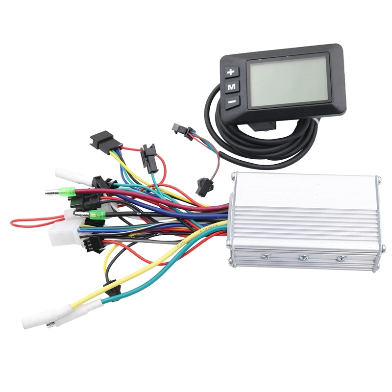 

500W Electric Scooter Controller Brushless Motor 36V-48V+LCD Display Meter SM5+2 For Electric Scooter Accessories Parts