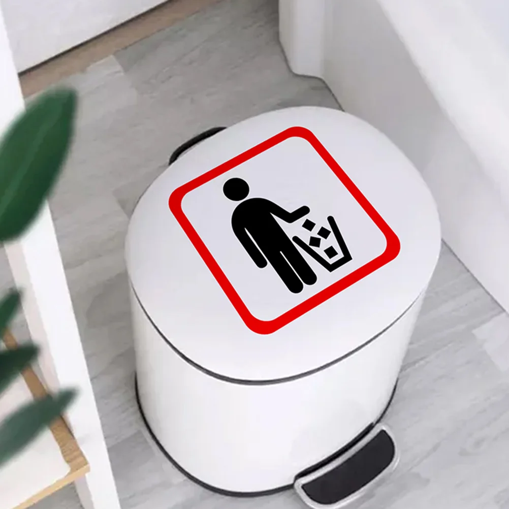 

3pcs Trash Stickers Garbage Can Decal Waste Sorting Wall Decoration Living Room Bedroom PVC Material Easy Peel No Residue