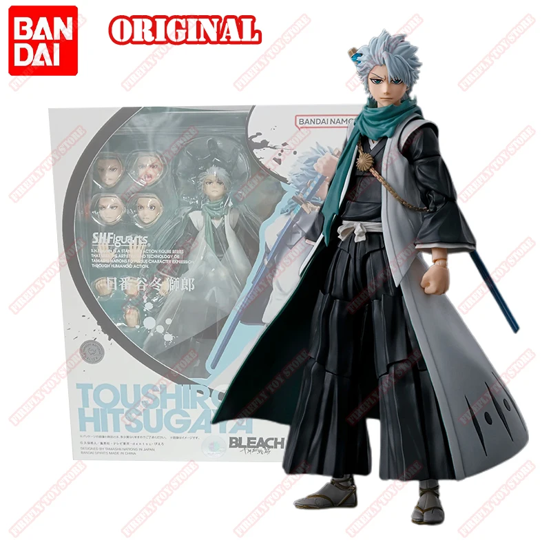 BANDAI Original S.H.Figuarts BLEACH Animation Peripheral Toys Hitsugaya Toushirou Anime Action Movable Model Figure Collection