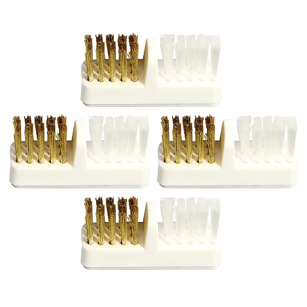 

4 Pcs Manicure Tool Copper Wire Nail Kit Kits Tools Dust Cleaner Drill Cleaning Brush Bit Plastic Handle