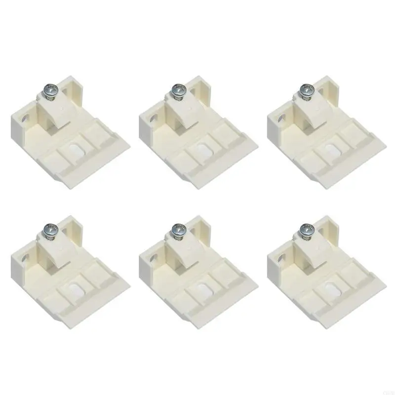 6 Pack Multipurpose Window Shade Brackets Accessory for 3/4Inch Blinds Offering High Support for Home Renovations