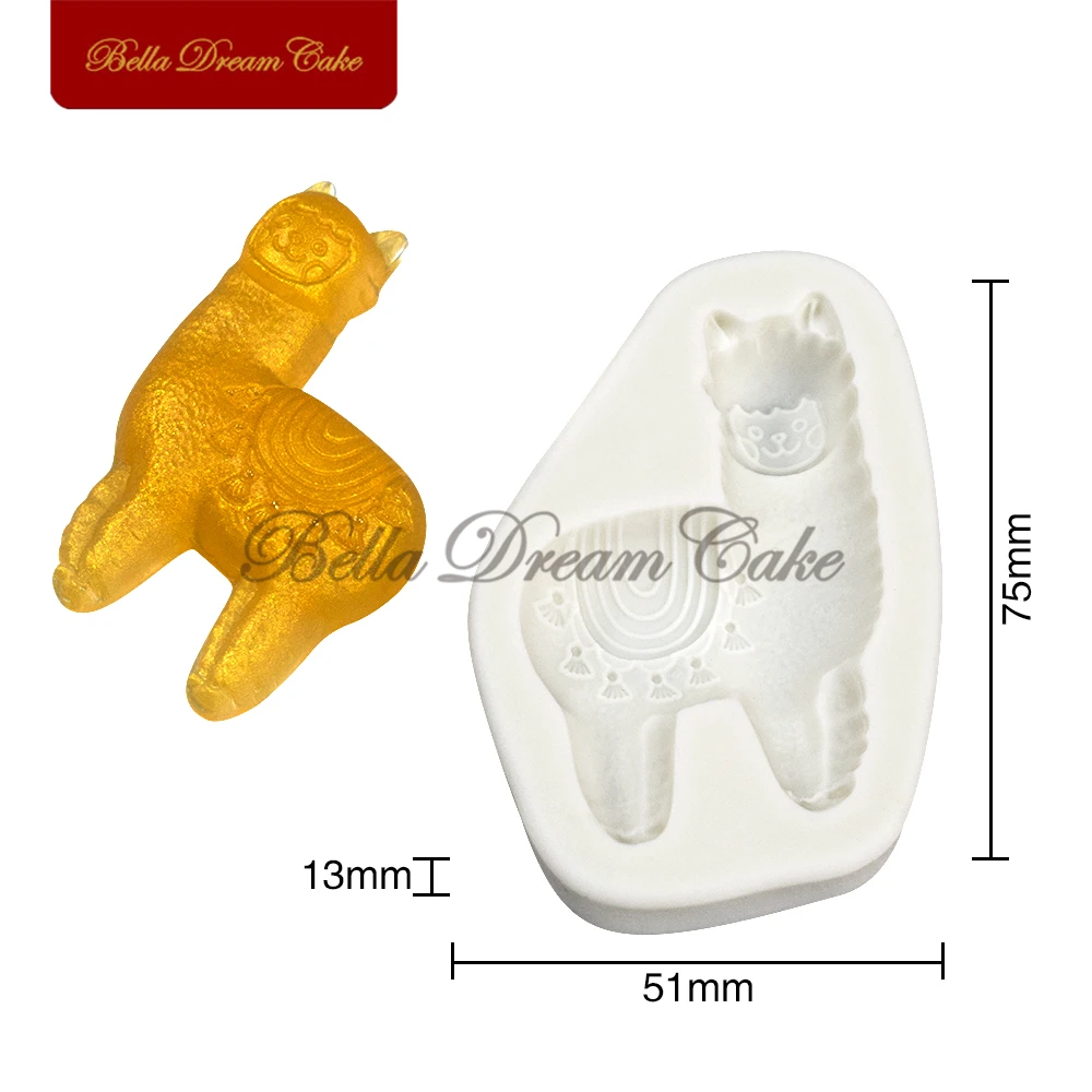 3D Mini Alpaca Design Silicone Mold Animal Fondant Chocolate Mould DIY Clay Resin Model Cake Decorating Tools Baking Accessories