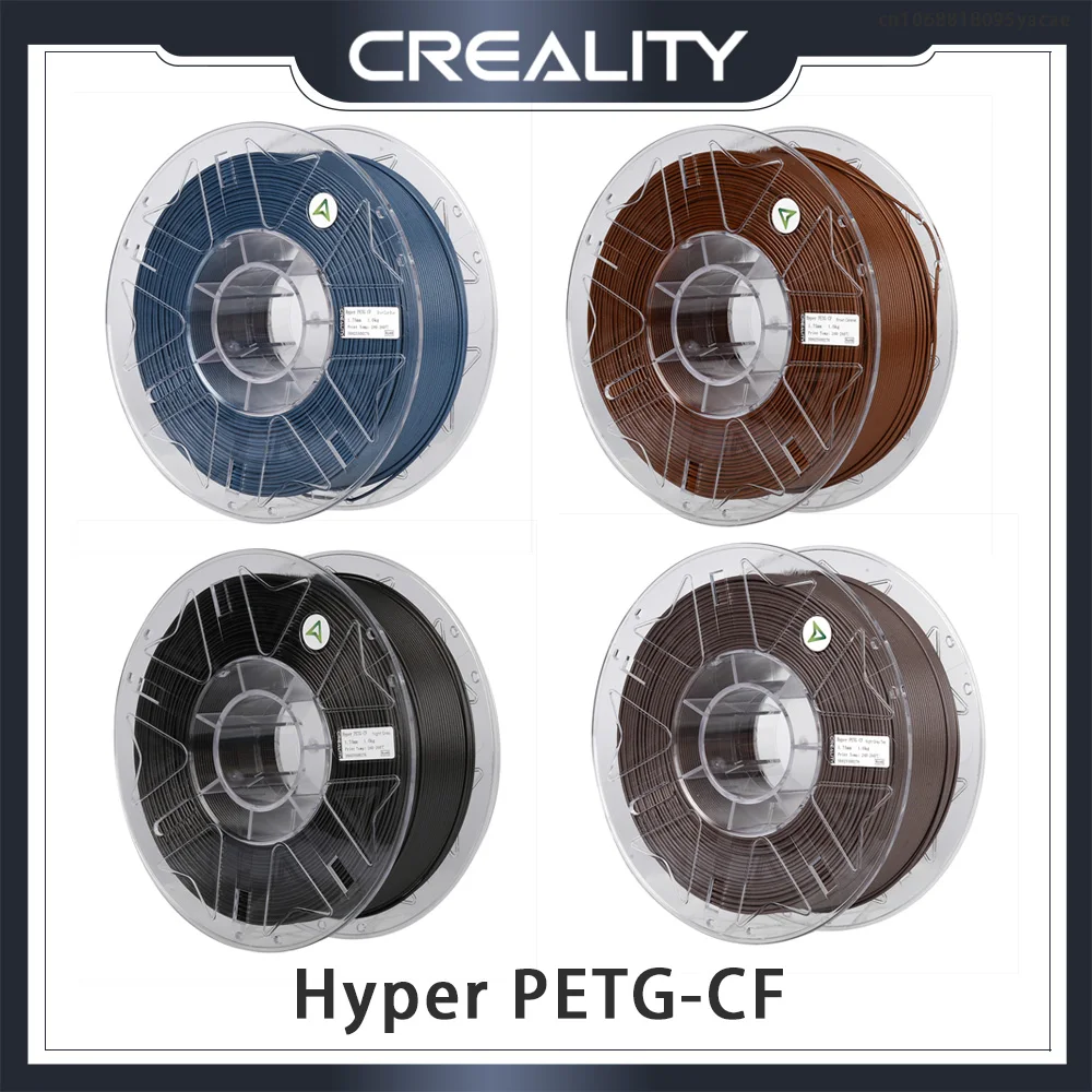 

Creality Hyper PETG-CF 1.75mm 1KG High Strength 3d Printer Filament Creality Hyper PETG-CF Filament