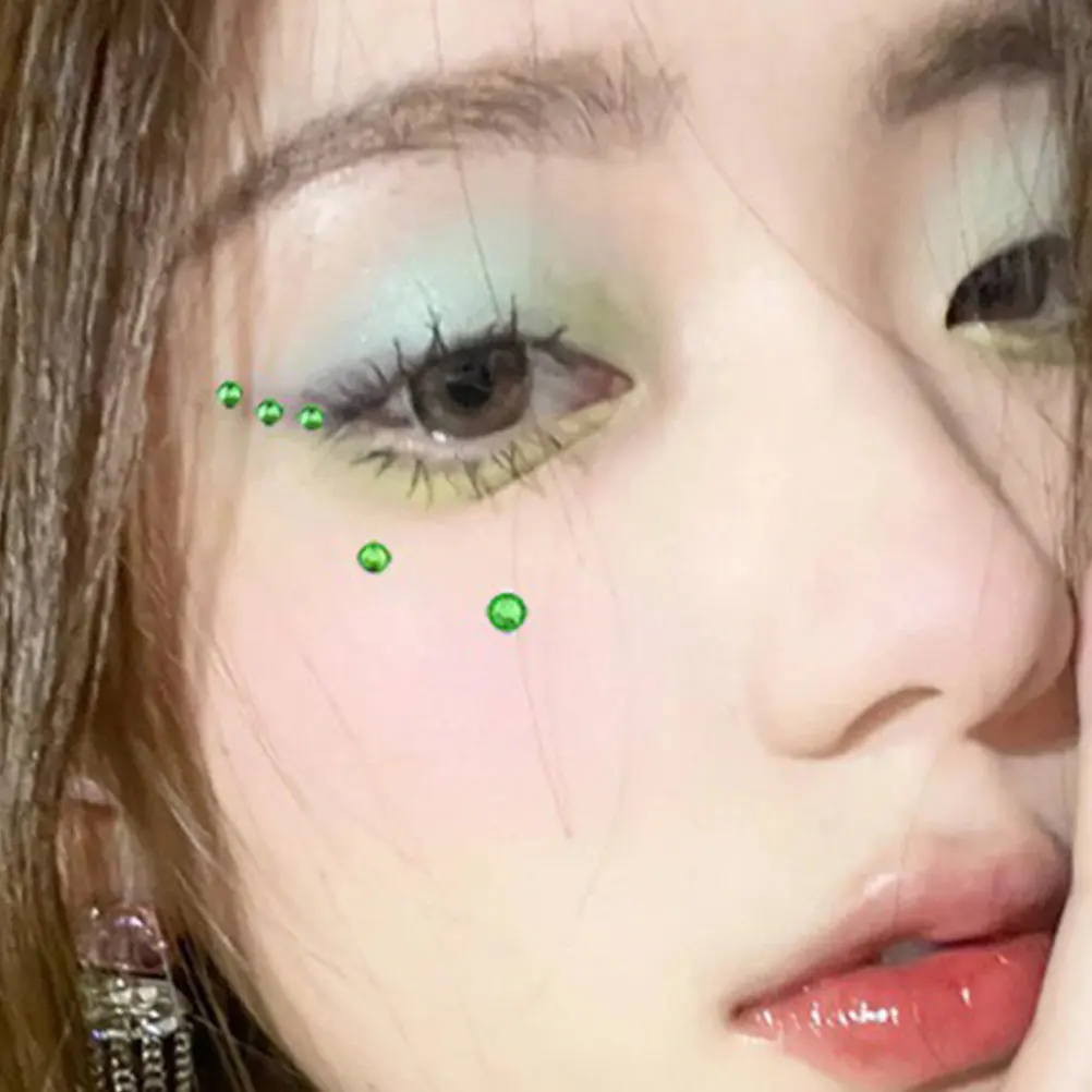 

6 Sheets Face Gems Self Adhesive Rhinestones for Face Makeup Craft Decor Party Prom Night Out Wedding Accessories