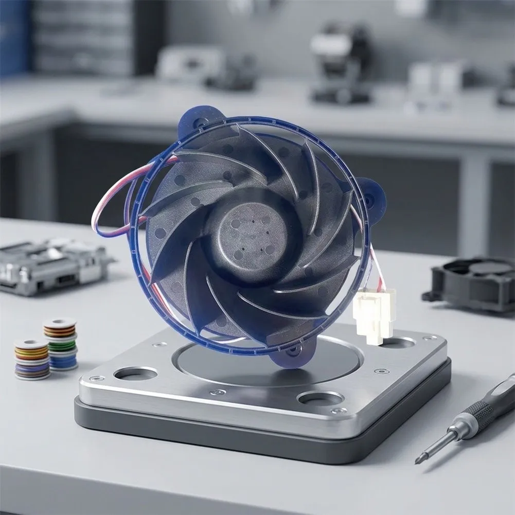 XY12032BM Cooling Fan Plastic Quiet Efficient Air Circulation Replacement For Galanz Upright Fridge Easy Installation