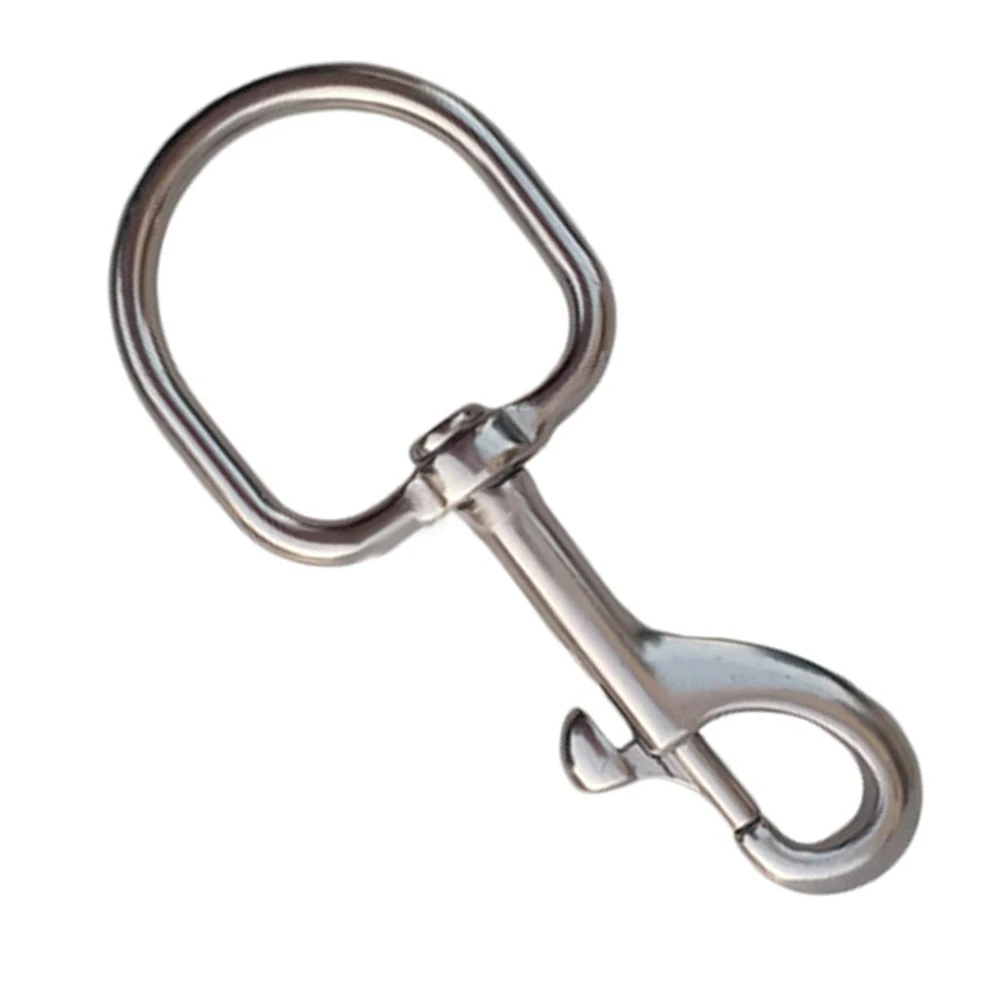 316 Aço Inoxidável Parafuso Mergulho Gancho, Scuba Snap Keyring, duráveis Fechos Gancho, cerca de 48g, 103x45mm, Mais novo