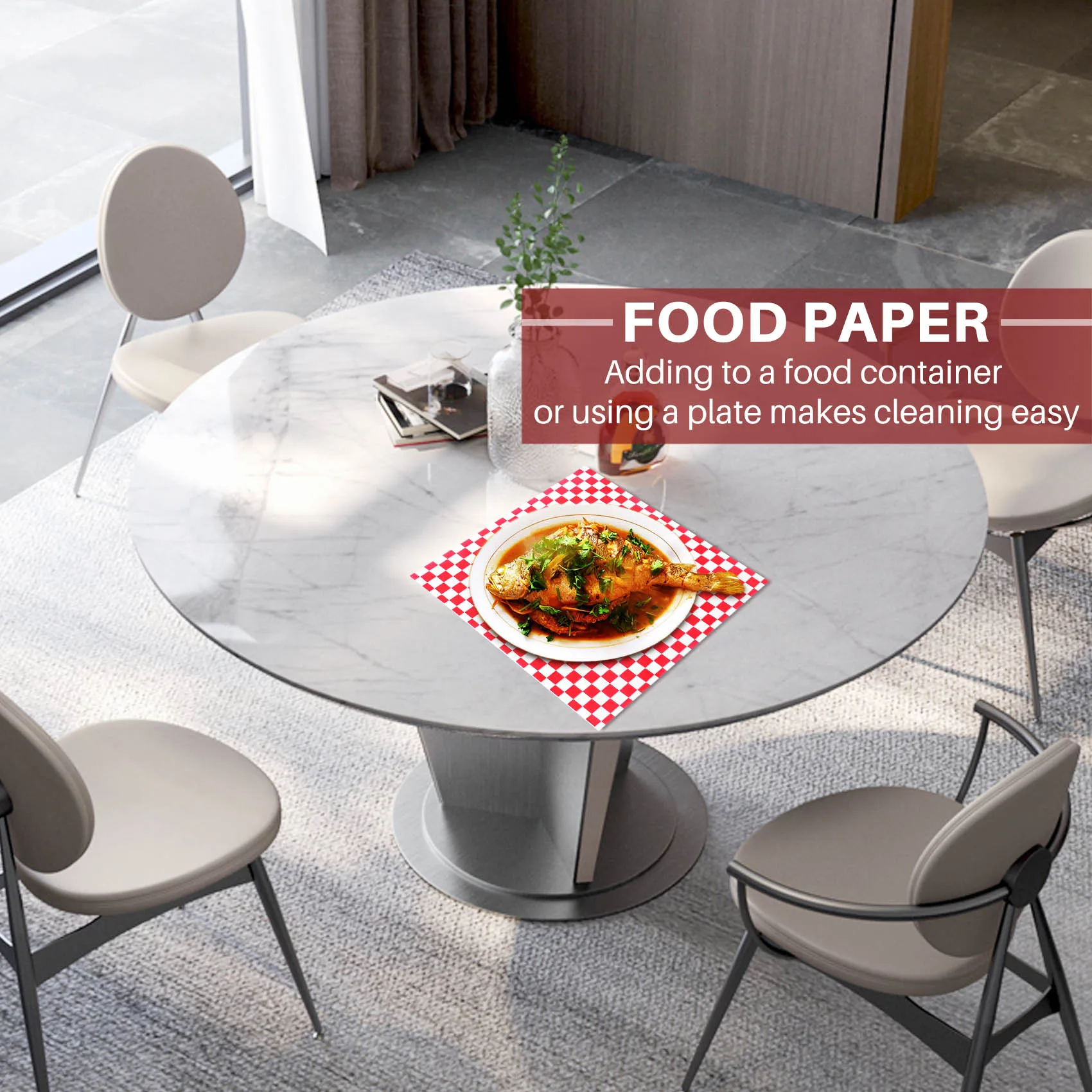 Imagem -05 - Papéis Vermelhos e Brancos Checkered Food Wrap Repelente de Gordura Sandwich Burger Embalagem Deli Candy Basket Liner 100 Pcs