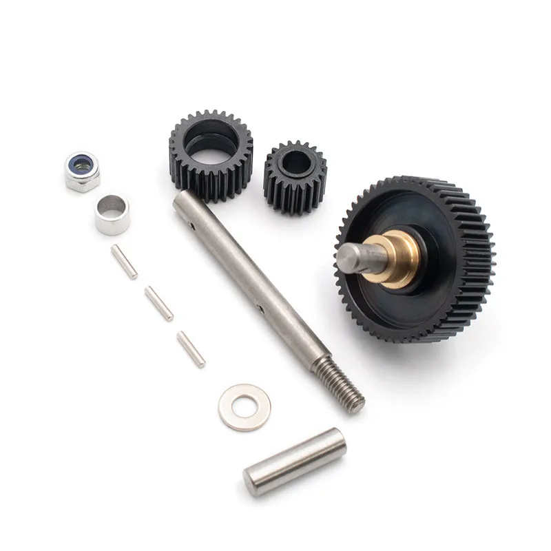 RC Crawler Hardened Steel 28T Gear Transmission Gearbox 1/10 Scale For Axial SCX10 Upgrade Custom Size Replacement  Accessories