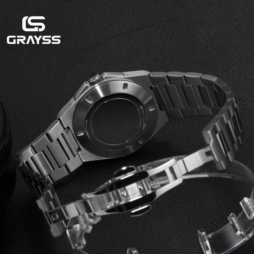 40mm Fit Engineer Style NH35/NH34/4R35 Mechanical Movement Men's Solid Stainless Steel Business Watch Case DIY Watch Accessories image 6