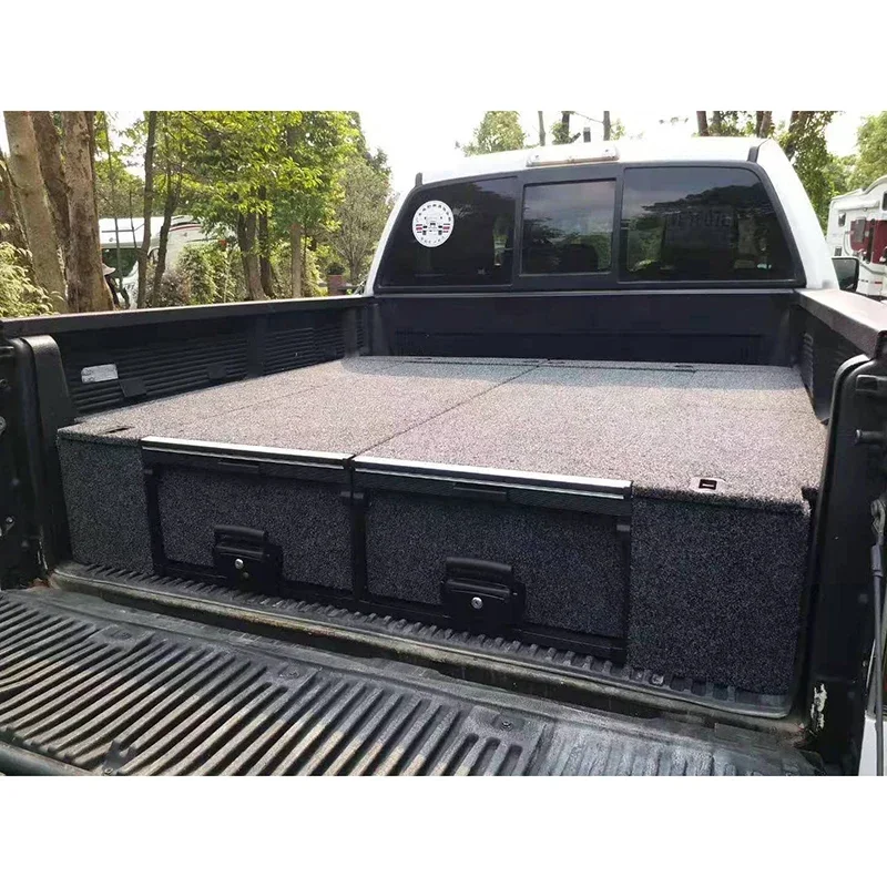 Unity Auto-Aufbewahrungsschubladen für Toyota Tundra 4x4 Pickup Truck Schubladensystem Cargo Back Drawer Slide