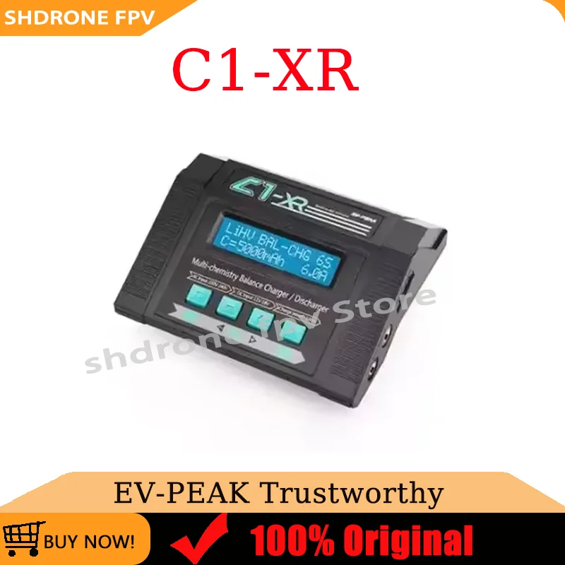 EV-Peak C1-XR Multi-functional 100W 10A 11-18V Balance Charger for LiPo LiIon LiFe NiCd NiMH Battery
