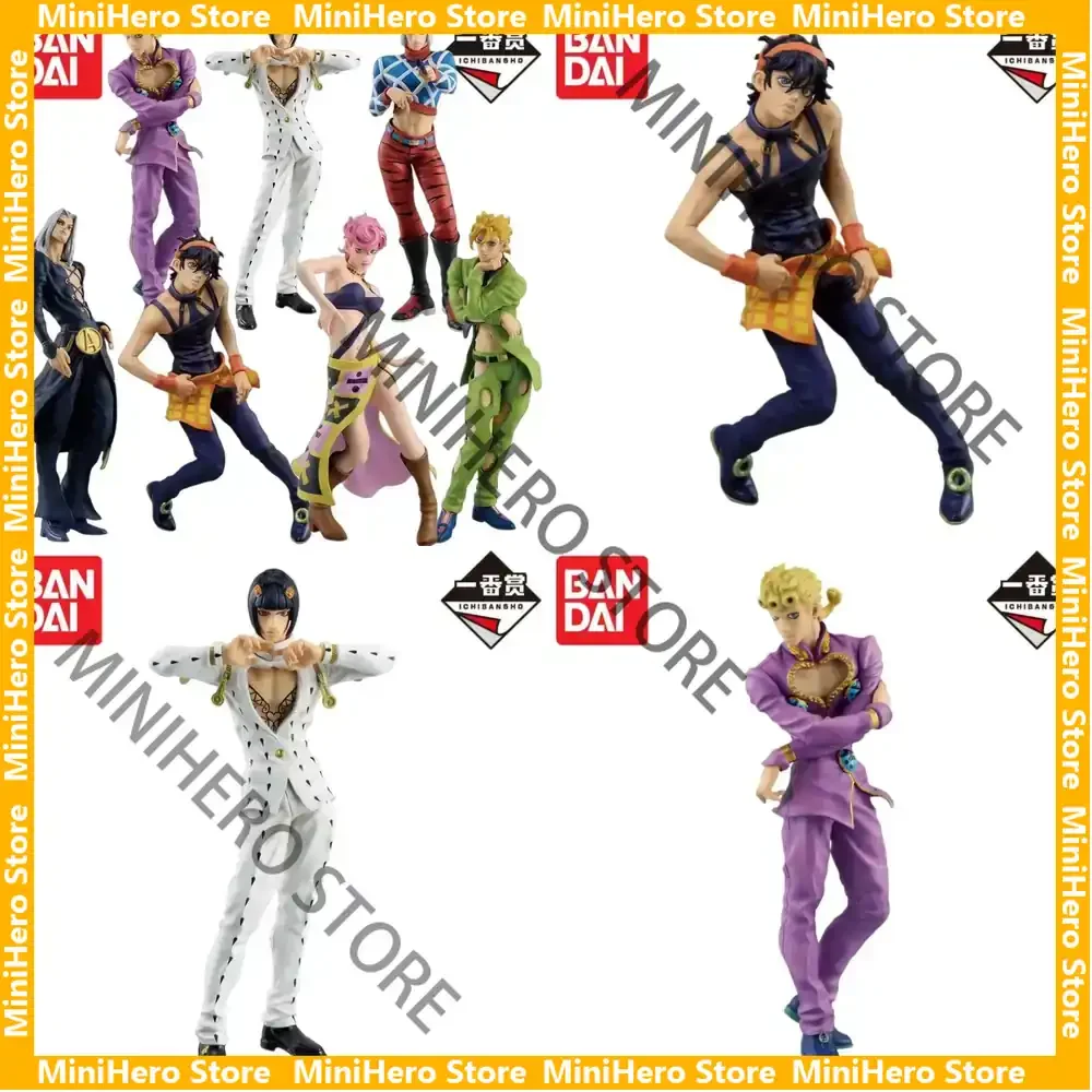 

В наличии Оригинальная фигурка Bandai JoJo Golden Wind: Джорно, Наранча, Аббакуо, Фуго, 1/8, ПВХ, аниме-фигурка