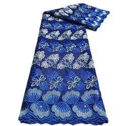 African Cotton Lace Fabric Swiss Voile Lace In Switzerland Hot Sale Nigerian Lace Fabric For Sewing Women Evening Party Dresses