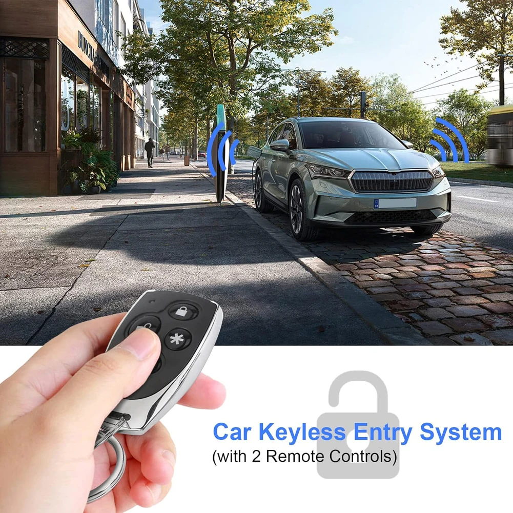 

Universal Car Auto Burglar Alarm Protection Programmable Remote Control Door Lock Vehicle Keyless Entry System Car Burglar Alarm