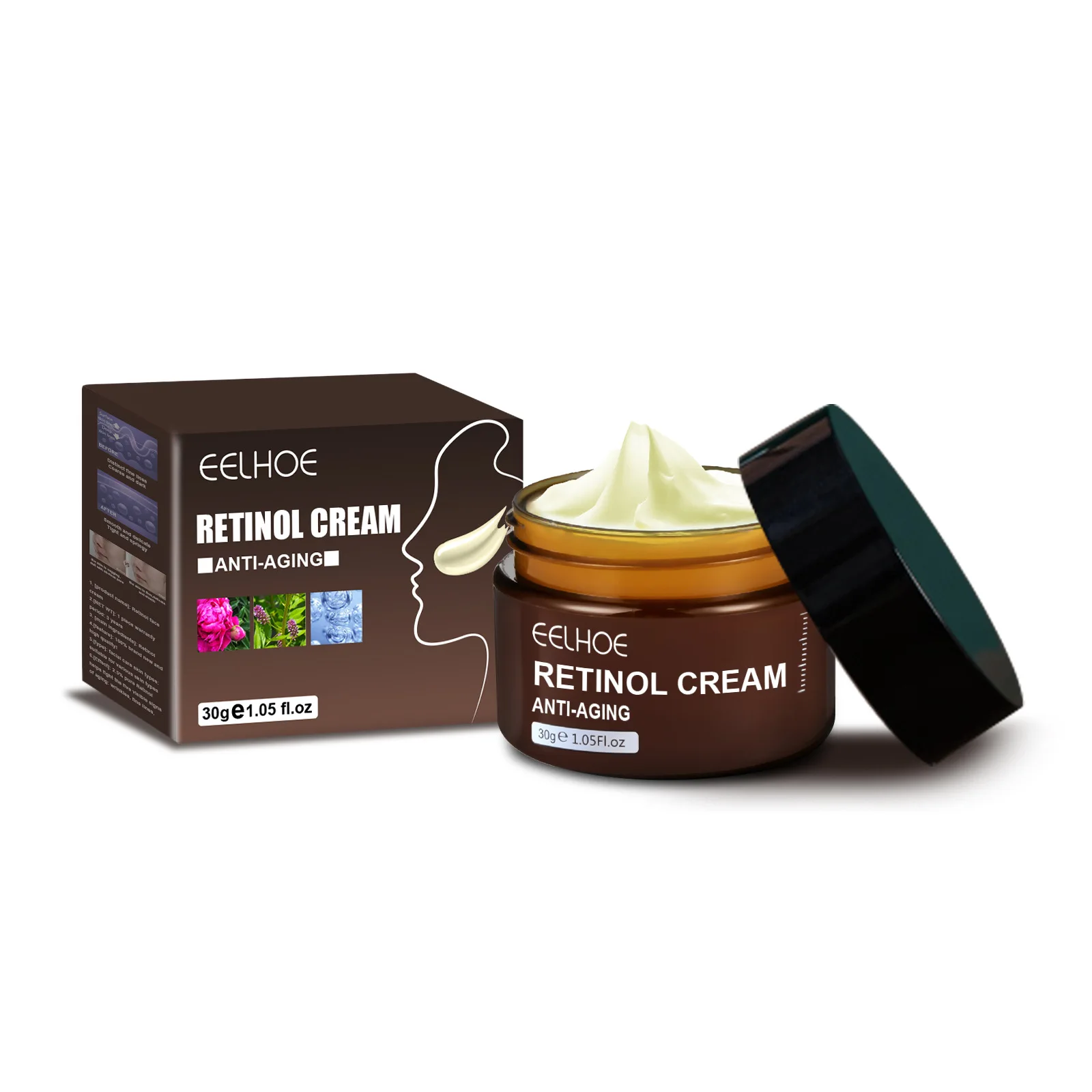 Eelhoe retinol anti envelhecimento creme facial remover rugas endurecimento levantamento clareamento hidratante hidratante cuidados de beleza da