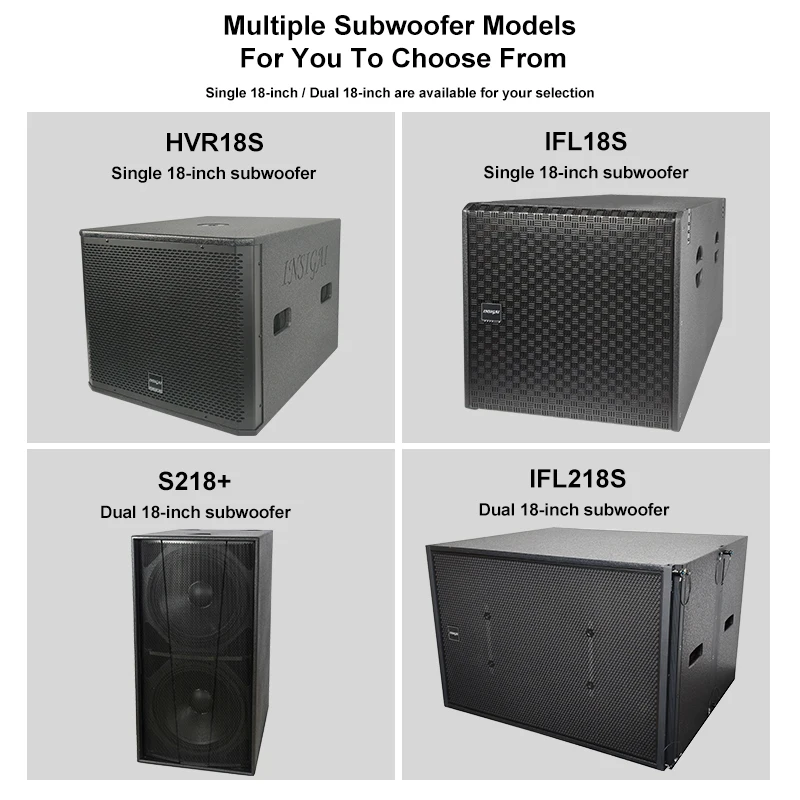 

New Professional Dj Dual Magnetic1200 2000 5000 7800 Watt Double Magnet Big Subwoofer Speakers 2000w 2400W 18 Inch Bass Speaker