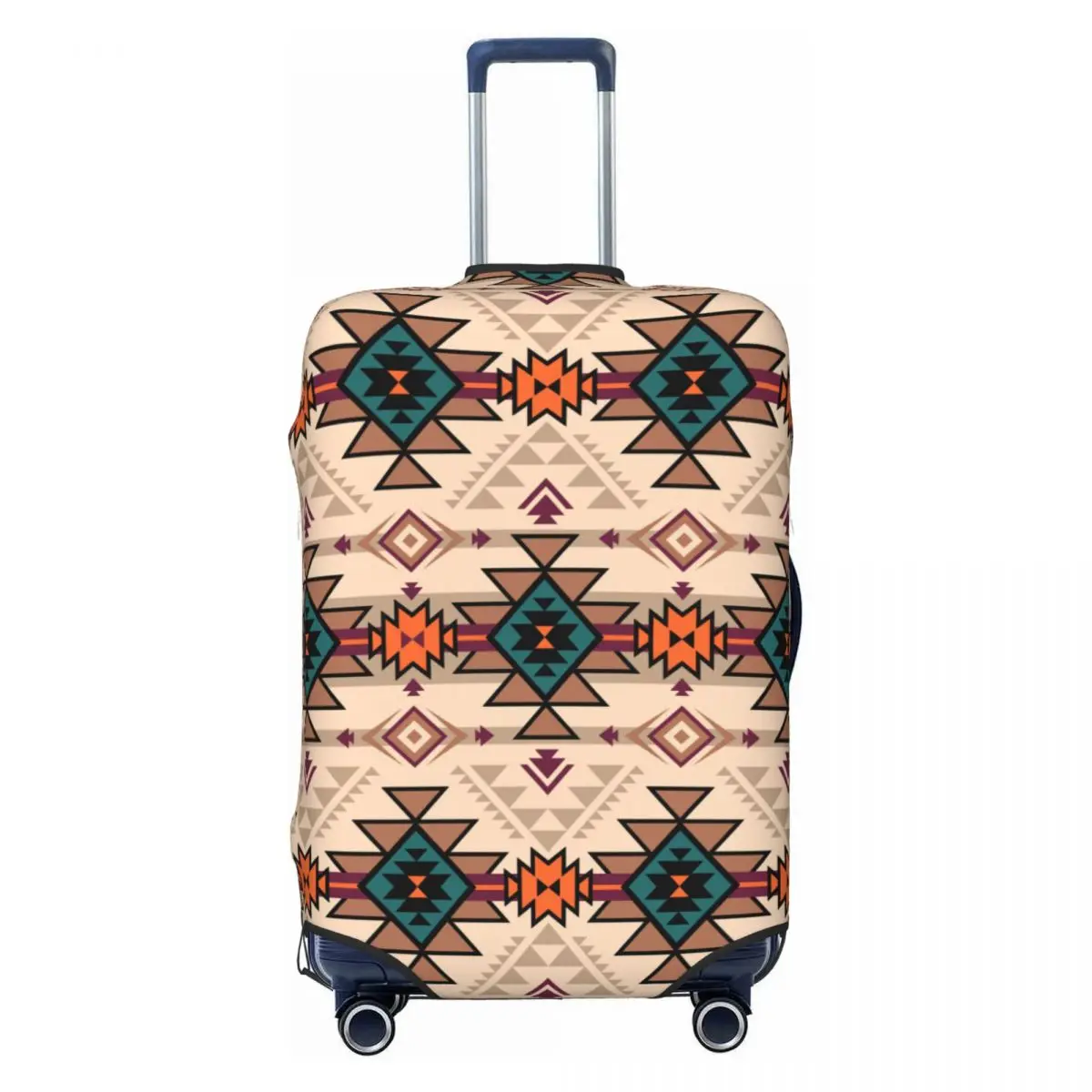 

Custom Native American Southwest Ethnic Aztec Geometric Print Luggage Cover Cute Suitcase Protector Covers Suit For 18-32 inch