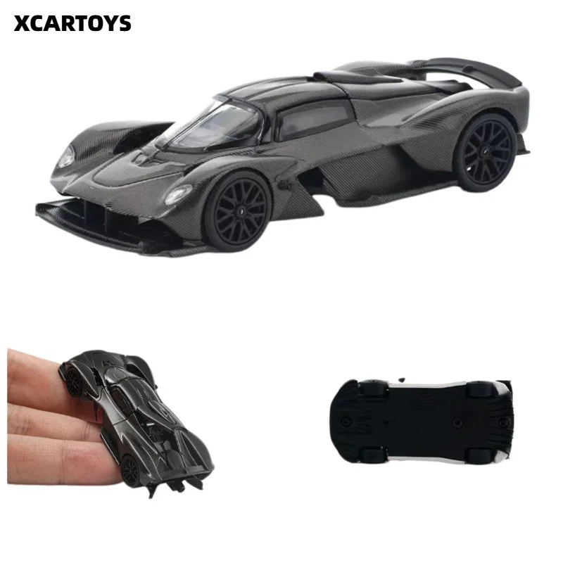 POPRACE 1/64 Aston Martin Valkyrie Racing Alloy Diecast Model Miniature Display Ornament For Adult Collection