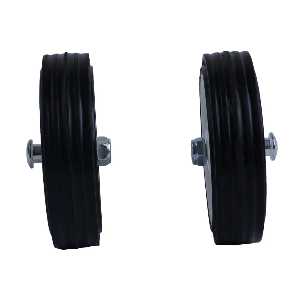 2Pcs Air Compressor Casters Wheels Air Compressor Fittings Caster Wheels Shock Absorption Non-Slip 5Inch & 6Inch Trundle