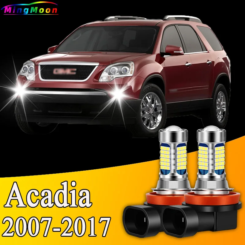 2pcs 81LED Accessories Front Fog Light Bulb Lamp For GMC Acadia 2007-2017 2008 2009 2010 2011 2012 2013 2014 2015 2016