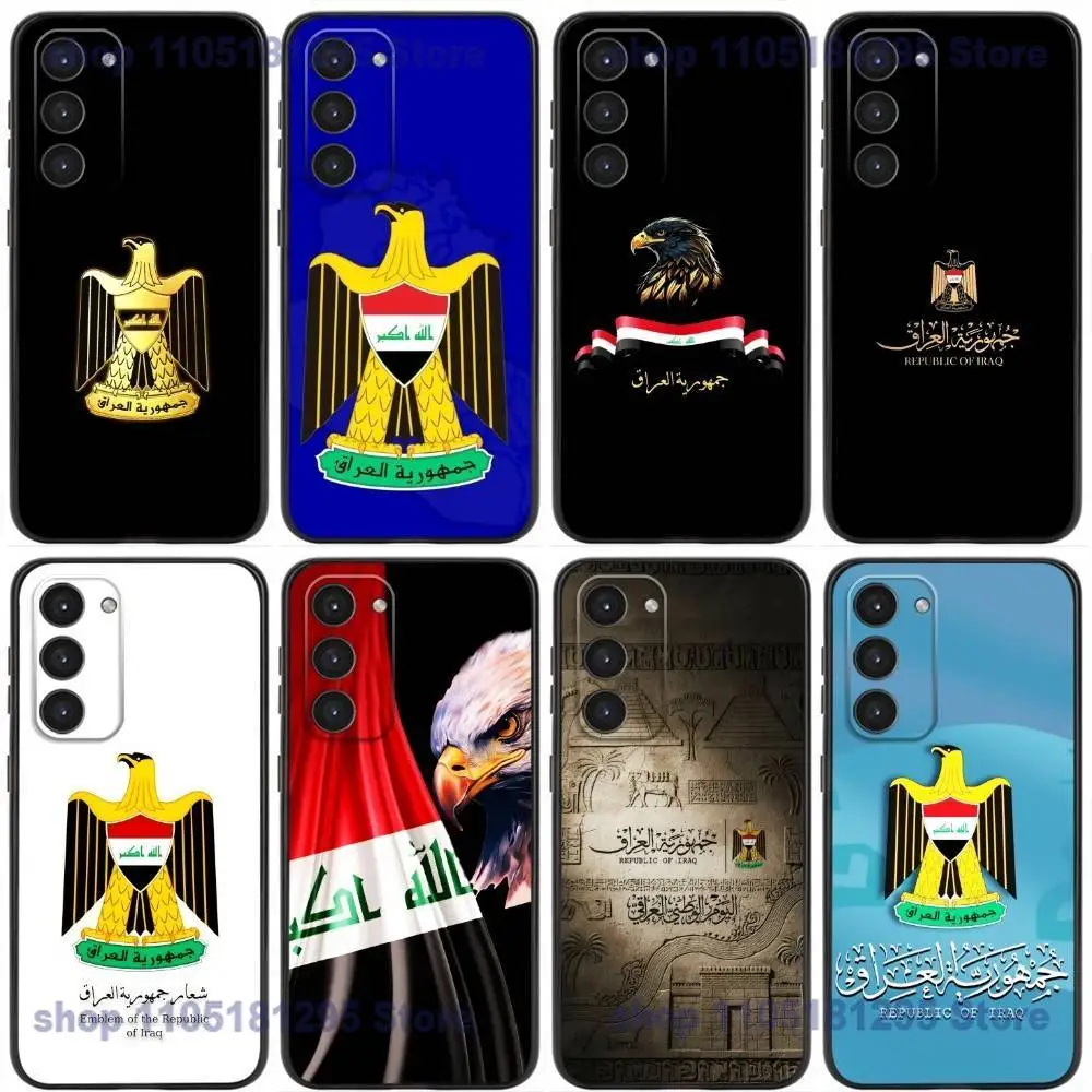 

Iraqi Iraq National Flag Phone Case For Samsung Galaxy A20,21s,22,31,32,52,53,72,73,80,91 Soft Liquid Silicone Black Cover