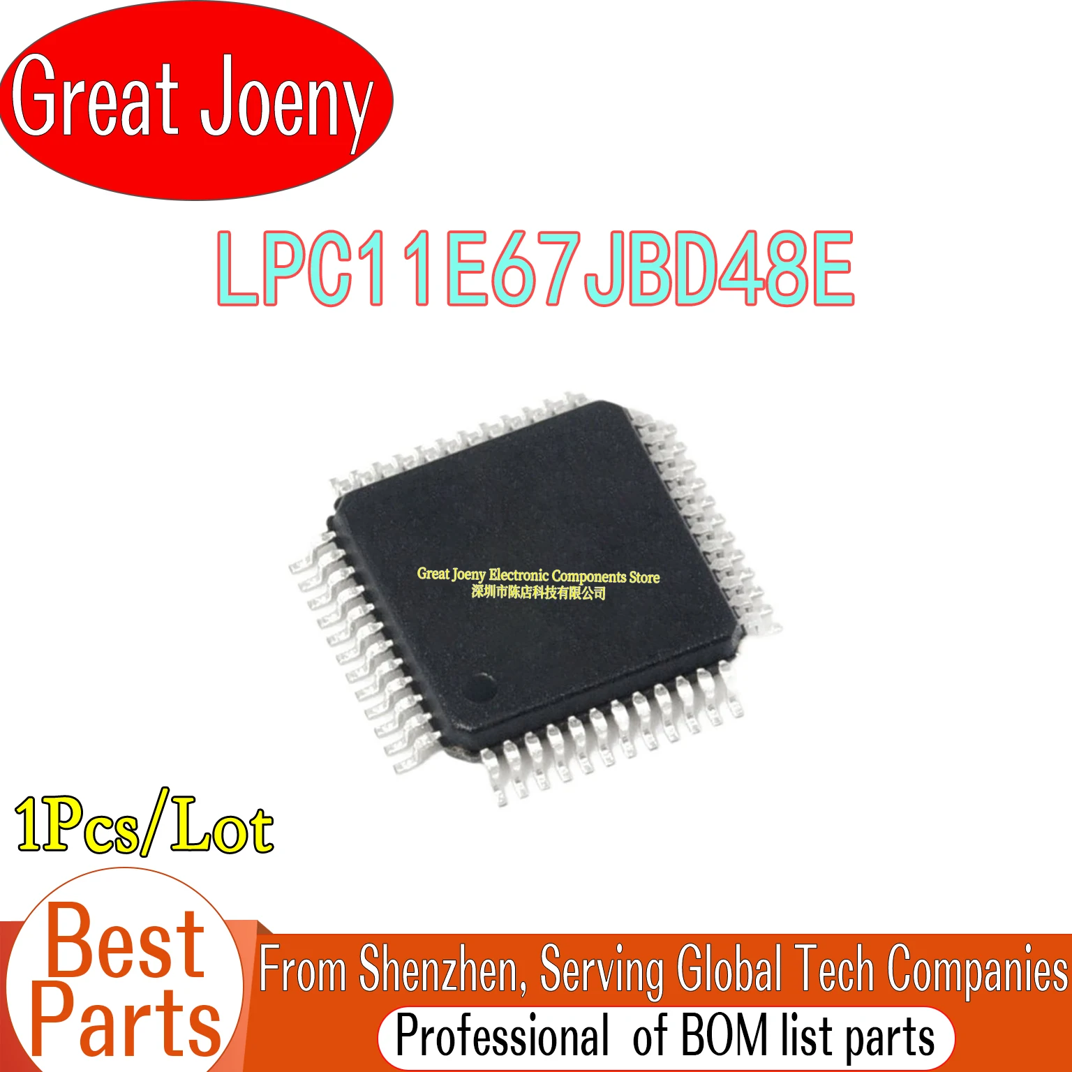LPC11E67J LPC11E67JBD48E LPC11E67JBD48 IC MCU Chipset LQFP-48