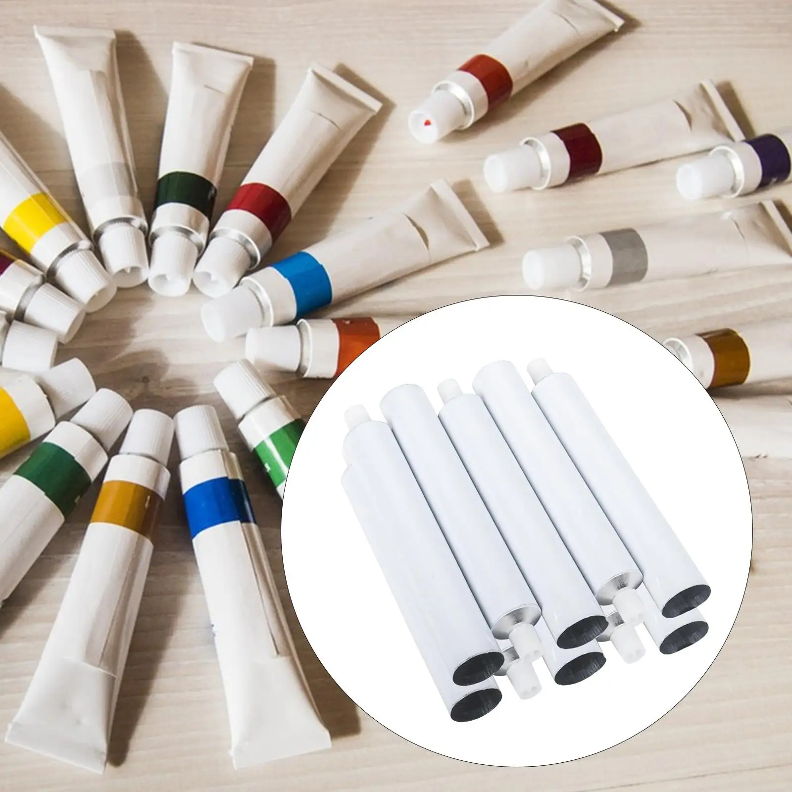 

10 шт. пустые тюбики для масляной краски, контейнерные банки, упаковка для бутылок, многоразовые тюбики, с крышкой-булавкой, пустые тюбики для зубной пасты