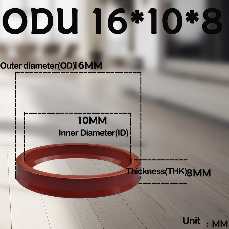 Fluorine Rubber YXD/ODU Hole Seal Ring, Pneumatic, Piston Seal, Hydraulic, Outer Diameter 12-400mm, Used to Seal The Piston Rod