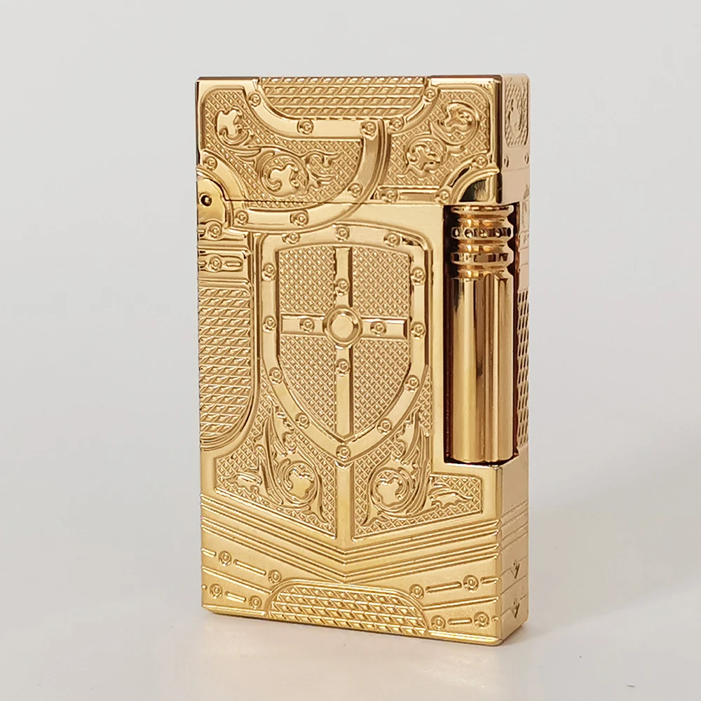 

Металлические газовые зажигалки Ping Sound Shield of Knight, коллекционная для сигарет, FINISH L2, лучшая подарочная коллекция, 2025 г.