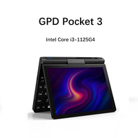 New GPD Pocket 3 Mini Laptop PC 8 Inch Intel Core i3-1125G4 16GB 512GB Modular Full-featured Handheld WIFI