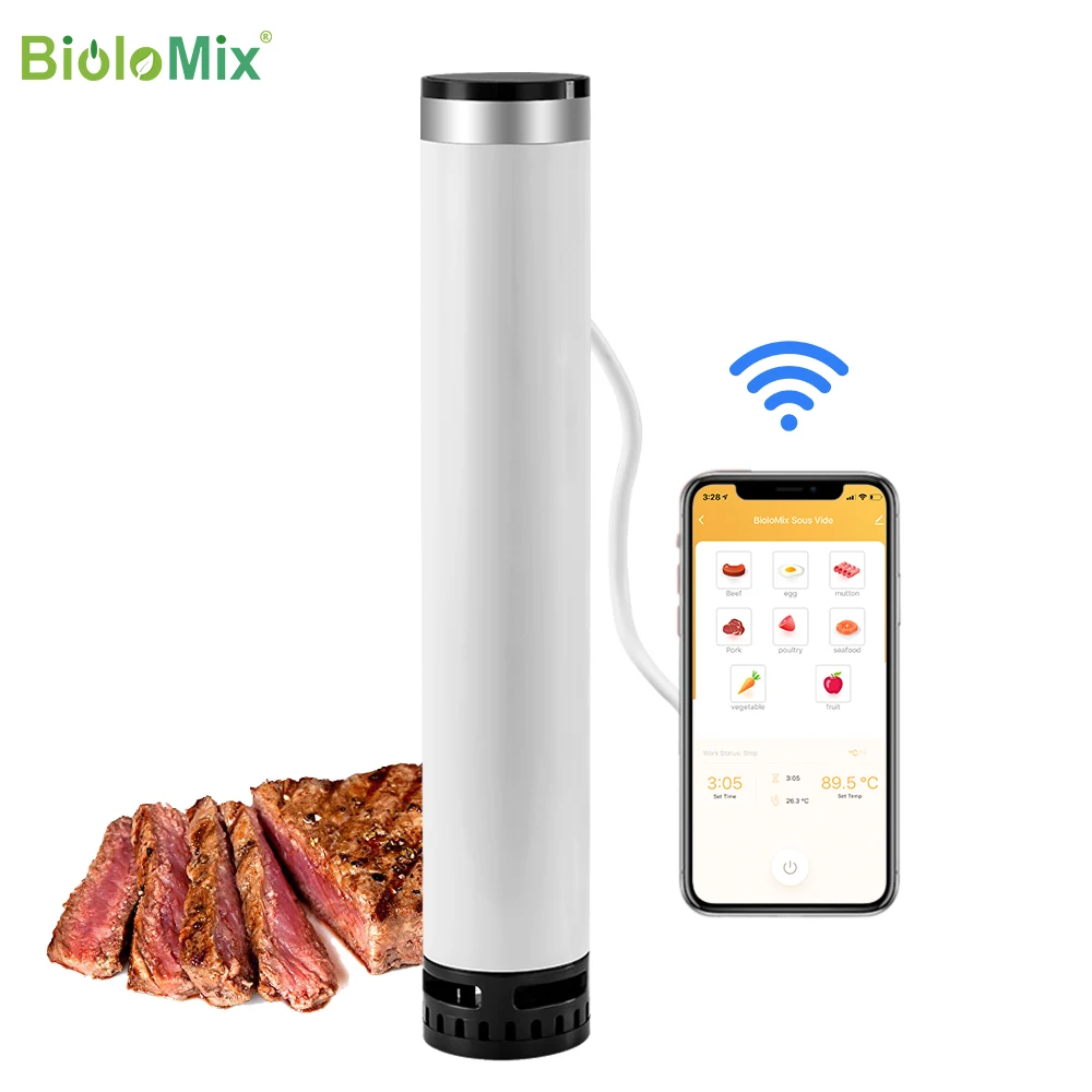 New Arrival Smart Wifi Sous Vide Cooker IPX7 Waterproof Super Slim Thermal Immersion Circulator with APP Control